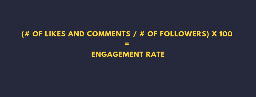 engagement rate formule