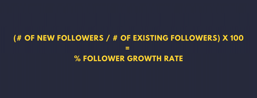 follower growth rate formula